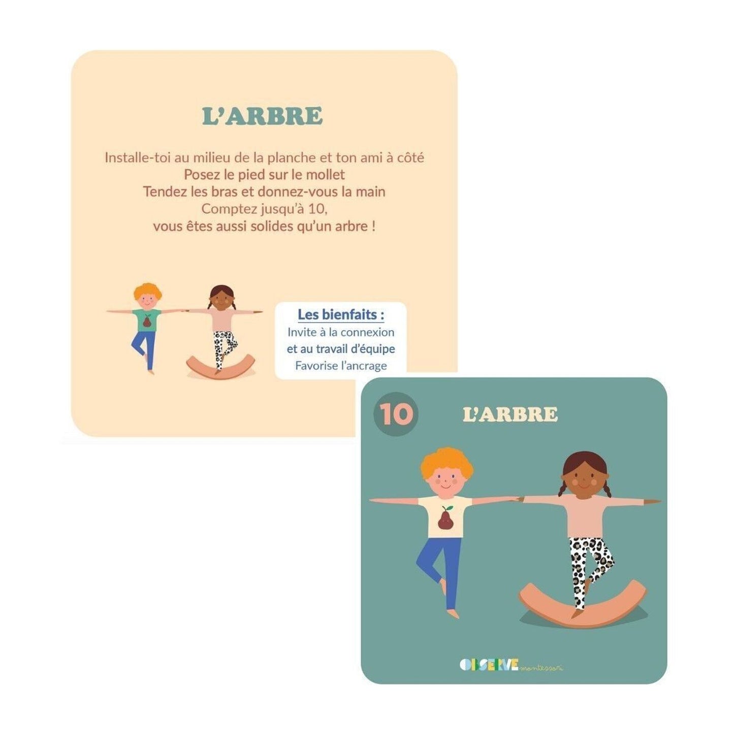 10 Cartes de Yoga Enfant