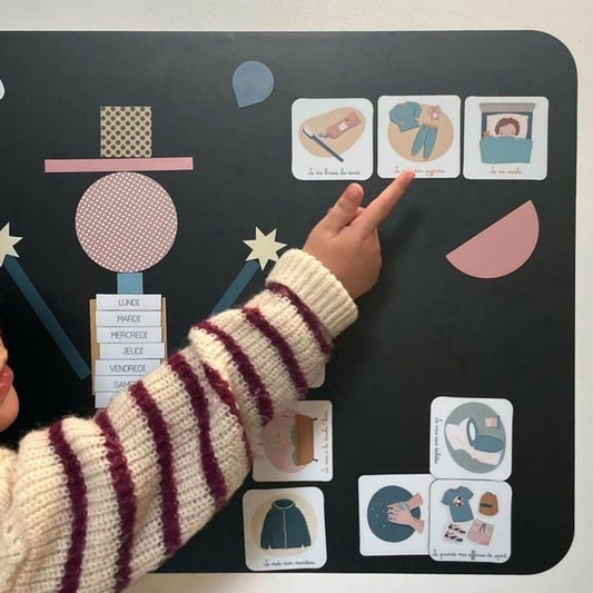 Jeu magnétique éducatif 'Mes petits rituels' (tableau en supplément)